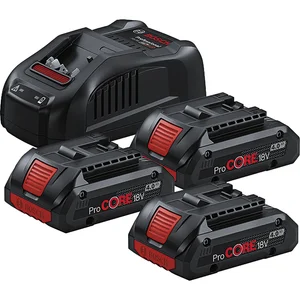 BOSCH Akku-Starterkit ProCore 18 Volt / 3 x 4,0 Ah Akku u Ladegerät GAL1880CV