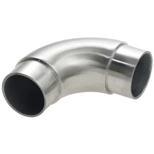 CROSO Rundbogen 90° für Rohr ø 33,7 x 2,0 mm, Edelstahl geschliffen V2A
