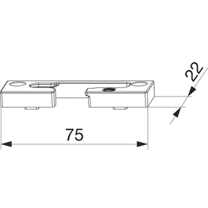 MACO Kippschließteil PVC Bodenschwelle GKG 12/20-13 rechts silber (359399)
