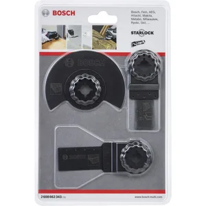 BOSCH Starlock Basis Holz Set 3 teilig