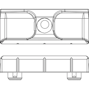 MACO Schließteil 12L, Eurofalz 20 mm, 9V, mit Positionszapfen 8x4 mm, silber