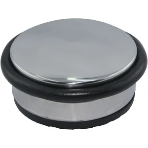 SECOTEC Bodentürpuffer - freistehend rund 95, 1,3kg, H 45mm,Edelstahl poliert,SB