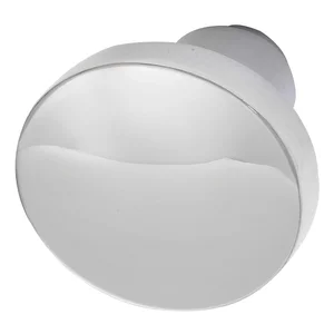 Knopfdrückerlochteil Flachform, ø 45 mm, Aluminium poliert