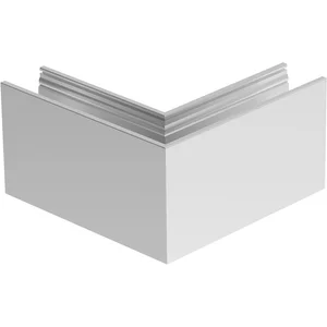 ECONOMY Innenecke für Bodenprofile 0004 UnoXL FLEX2, Aluminium silber eloxiert