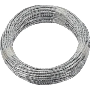 DÖRNER + HELMER Ruck-Zuck Stahlseil 3mm, 6x7 + 1 FE verz. Ring 20m