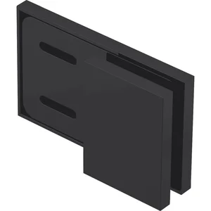 DORMA-Glas Längsverbinder 180° Glas-Wand MORANO S1,S1XL/TANORA S1,S2,schwarz
