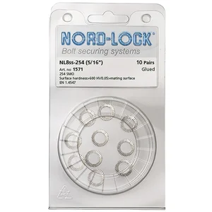 NORD-LOCK Keilsicherungsscheiben NL8ss Edelstahl A4, - Blister SB-10