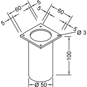 GUTMANN Wasserablaufstutzen zu P2030, Aluminium blank