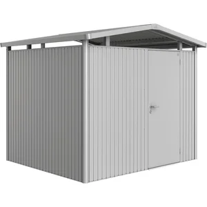 BIOHORT Gerätehaus Panorama P3 silber-metallic 1-türig