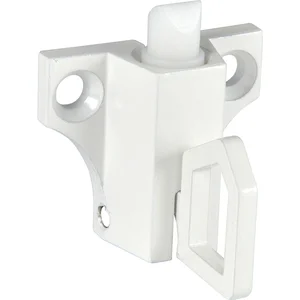 Oberlichtschnapper ALU Hebelzug und Falle aus Nylon weiß RAL 9010