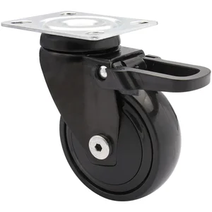 WAGNER Lenkrolle Kunstoff-Rad schwarz 75 mm 75 kg Feststeller