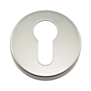 Zylinderrosette CODE HANDLE , ø 52 mm, Messing verchromt matt