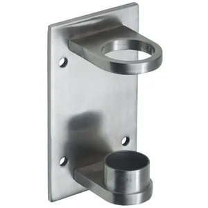 CROSO Wandanker für Rundrohr ø 42,4mm, Plattengröße 160 x 90 x 6mm,Edelstahl V2A