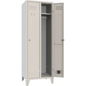 Garderobenschrank Abteilanzahl 2 RAL7035