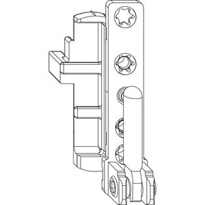 MACO Ecklager DT130 12/18 mm 130 kg für Fenstertür silber links (59491)
