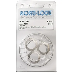 NORD-LOCK Keilsicherungsscheiben NL20ss Edelstahl A4, - Blister SB-3