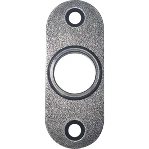 HALCÖ Drückerrosette STUBAI oval, 26 x 66 mm, verzinkt schwarz hell passiviert