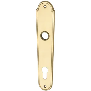 MARCHESI Langschild LÖFFELFORM/POSTHORN - PZ 88, Messing poliert