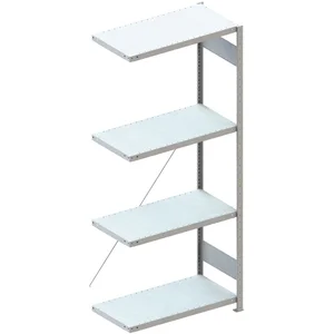 META Steck-Anbauregal 2000 x 750 x 500 mm 4 Fachböden 150 kg