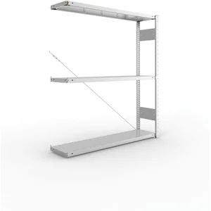 META Steck-Anbauregal 1500 x 1300 x 300 mm 3 Fachböden 230 kg