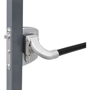 Panikschloss LPKQ4040 U2L für Gittertore ,für Vierkantrohr 40-60mm, silberfärbig