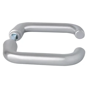 Drückerpaar SCH U - Form, - 43 mm, silber eloxiert