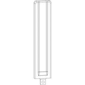 MACO Abdeckung lang Ecklager DT160 graphitschwarz RAL 9011 (371730)