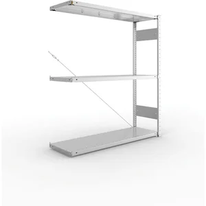 META Steck-Anbauregal 1500 x 1300 x 400 mm 3 Fachböden 230 kg