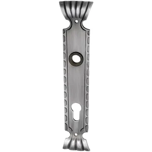 SCHÖSSWENDER Langschild TYROL - PZ 92 mm, Stahl schwarz passiviert
