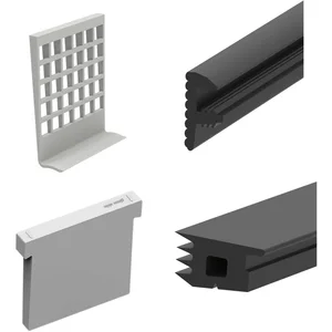 ECONOMY Dichtungsset für Bodenprofile 5000, Glasstärke 16,76 mm,Kunststoff/Gummi