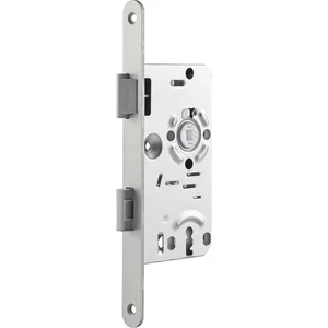SAG Einstemmschloss 1 207000 BB,DM 55,Stulp 235x20x3mm,rechts, silber lackiert