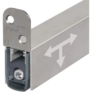 PLANET Türdichter X3-RD, 1460 mm, Höhe 30 mm, einseitig, Aluminium natur