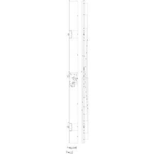 BKS Fluchttür-Mehrfachverriegelung 2116 1-flg. Funk. E, links, U-Stulp,Edelstahl
