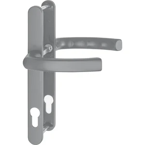 Drückergarnitur LIÈGE - auf Schmalschild 24 mm, 67 - 72, Edelstahl-Effekt