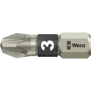 WERA Bit-Einsatz Edelstahl 3855/1TS 1/4"sechskant PZ 3/25 mm Pozidriv