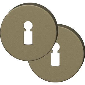 FSB Buntbartrosette rund 12 1735 00002 ASL, Aluminium mittelbronzefarbig