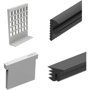 ECONOMY Dichtungsset für Bodenprofile 5000, Glasstärke 20,76 mm,Kunststoff/Gummi