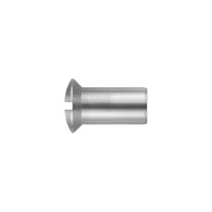 Hülsenmutter Linsensenkkopf M 4x 11 Messing vernickelt mit Schlitz