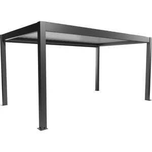 BIOHORT Pergola Gr. 5 x 3 dunkelgrau/weiß