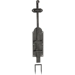 Türriegel Klam, 450 mm, Eisen alt gebürstet
