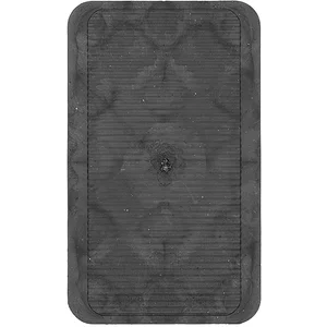 GV Unterlegplatte, 100 x 60 x 15 mm, Kunststoff grau