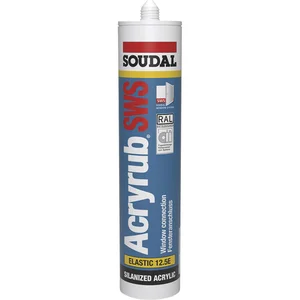 SOUDAL Acryldichtstoff - Acryrub SWS weiß - 12,5% 310ml