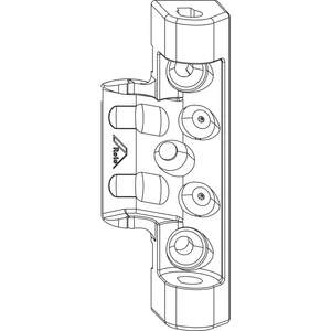 ROTO NX Axerlager T Standard 12/18 Holz 9/13V ohne Bohrzapfen silber