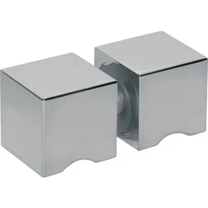 Duschtürknopf DTKL 20, beidseitig, 30 x 30 x 30 mm, Messing verchromt poliert