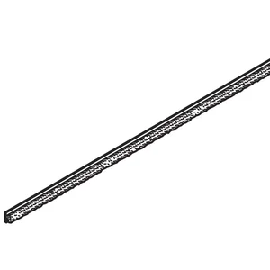 VITRIS Atrivant 80 Bürstenleiste selbstklebend Glas 10 mm Grau L=6000 mm