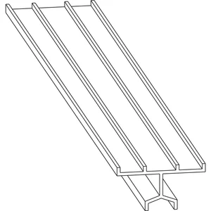 MACO HS Führungsschiene oben universal nieder, silber, L=3500 mm (N20914)