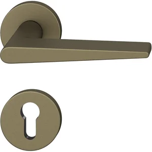 FSB Drückergarnitur 12 1005 ASL auf Rosette PZ, Aluminium mittelbronzefarbig