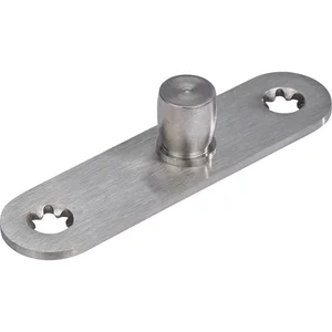 DORMA-Glas Zapfen PT 24, ø 15 mm m. Anschraublasche, Edelstahl (01.123)