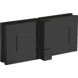 DORMA-Glas Duschtürband TANORA S2 180° Glas-Glas, rechts, Messing schwarz matt