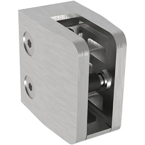 ECONOMY Glasklemmbeschlag Mod. 26 für Vierkantrohr, eckig 53 x 52 x 32 mm,Zink